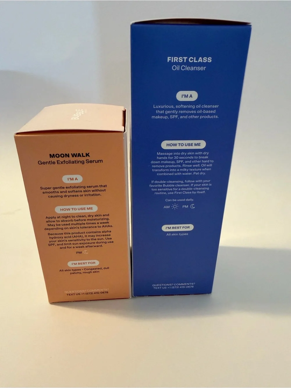 Bubble Oil cleanser and toner